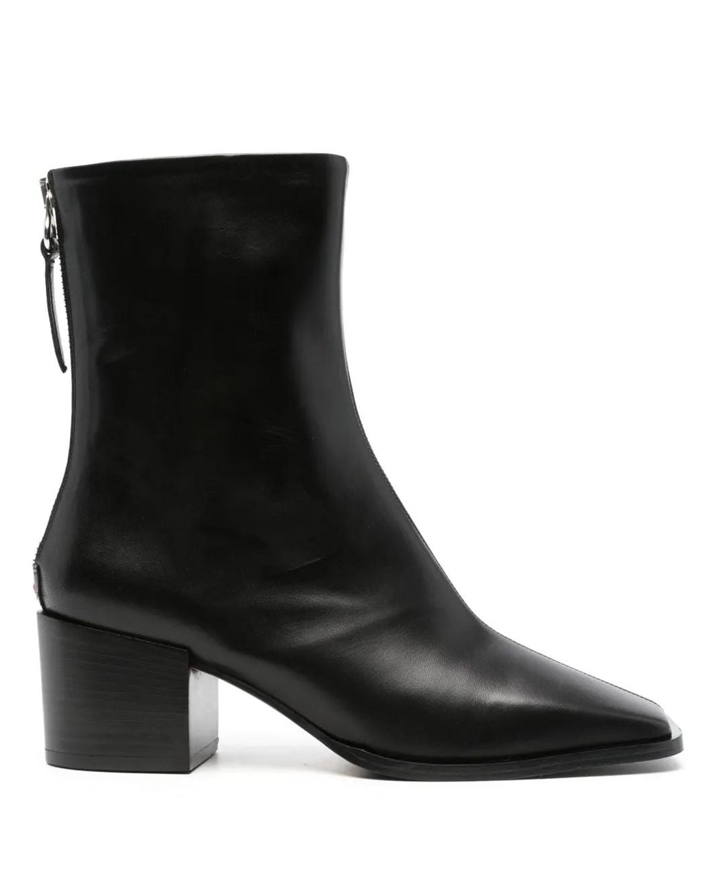 Aeyde Black Amina 60Mm Leather Boots