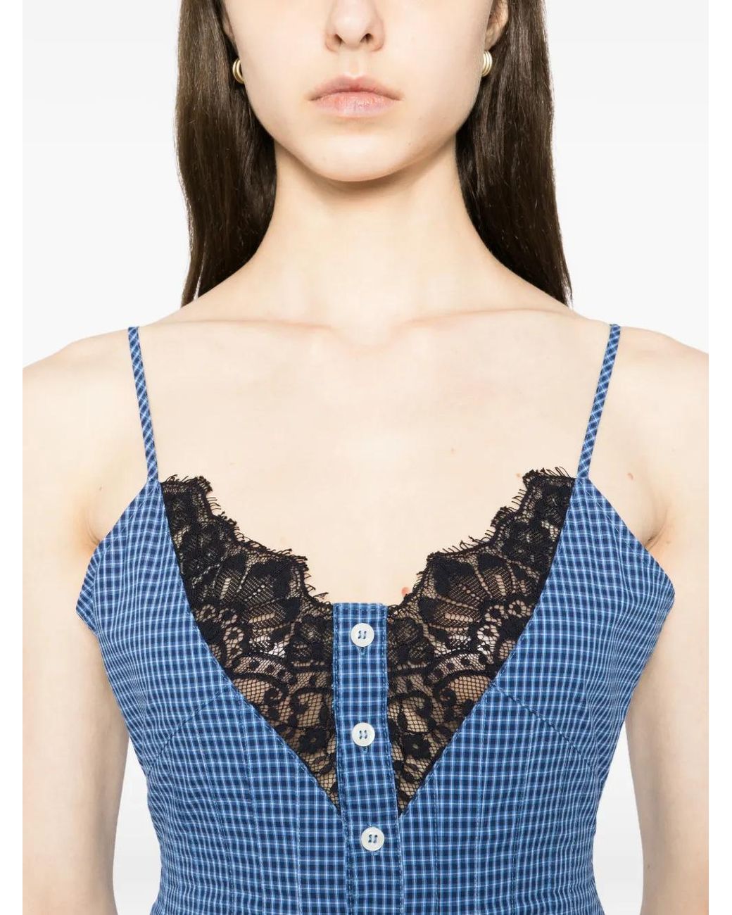 BONBOM Blue Checked Shirt