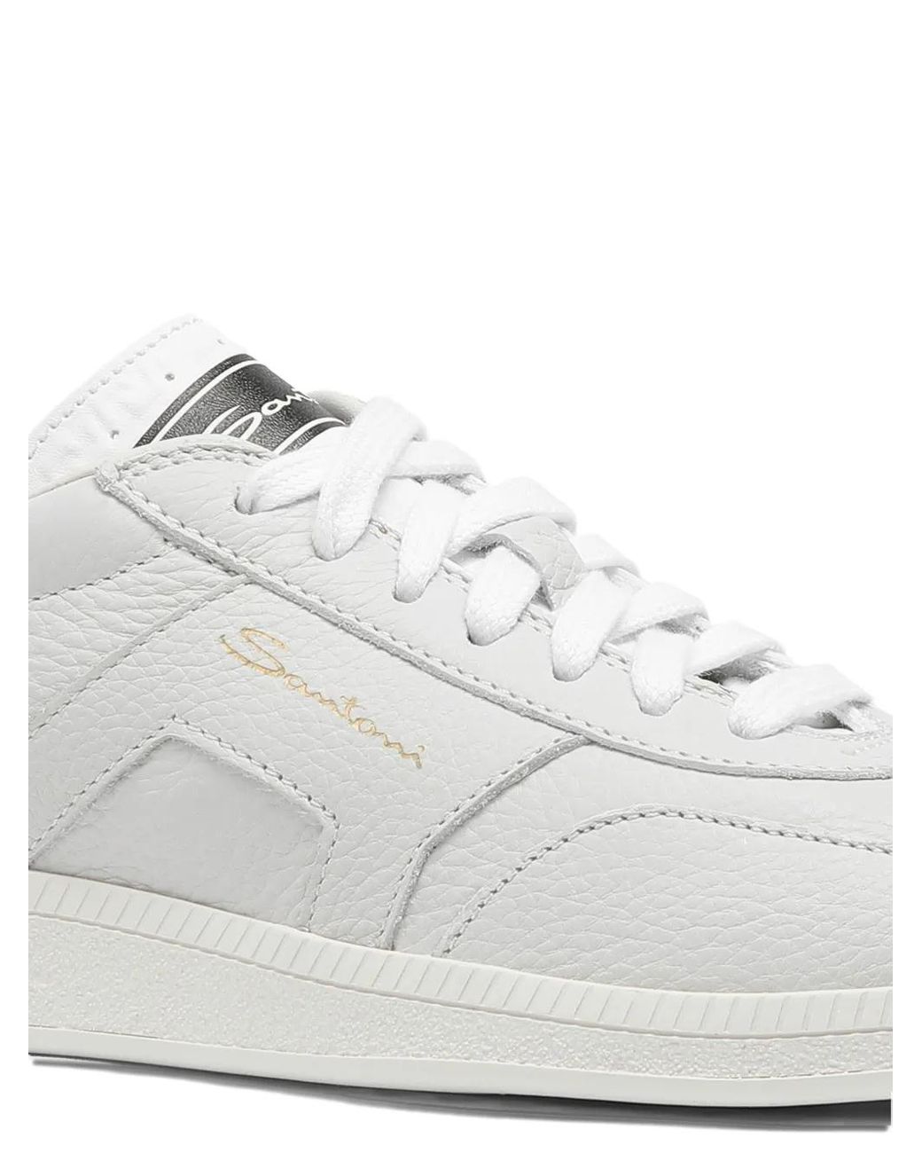 Santoni White Dbs Oly Sneakers