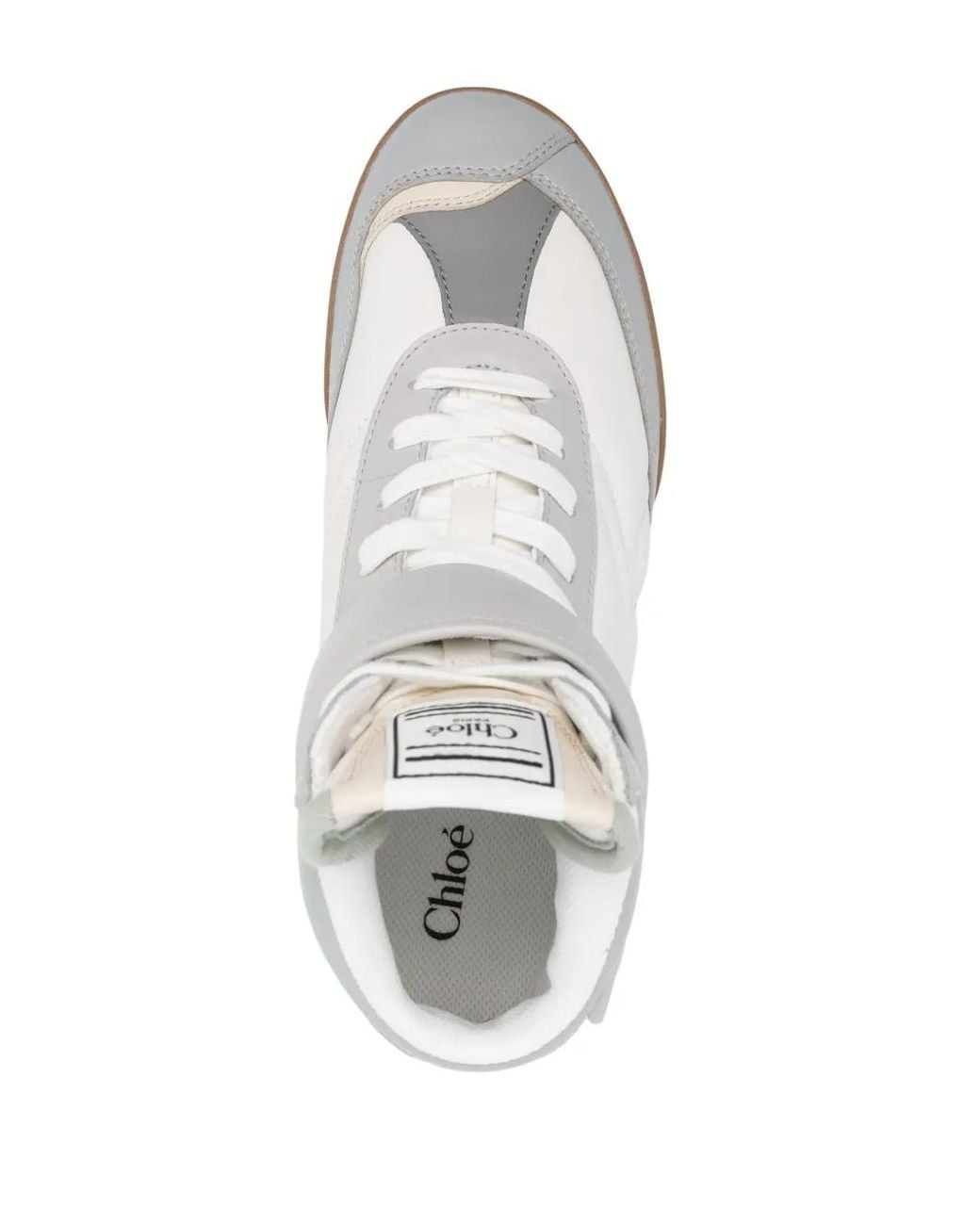 Chloé White Kick High-Top Sneakers