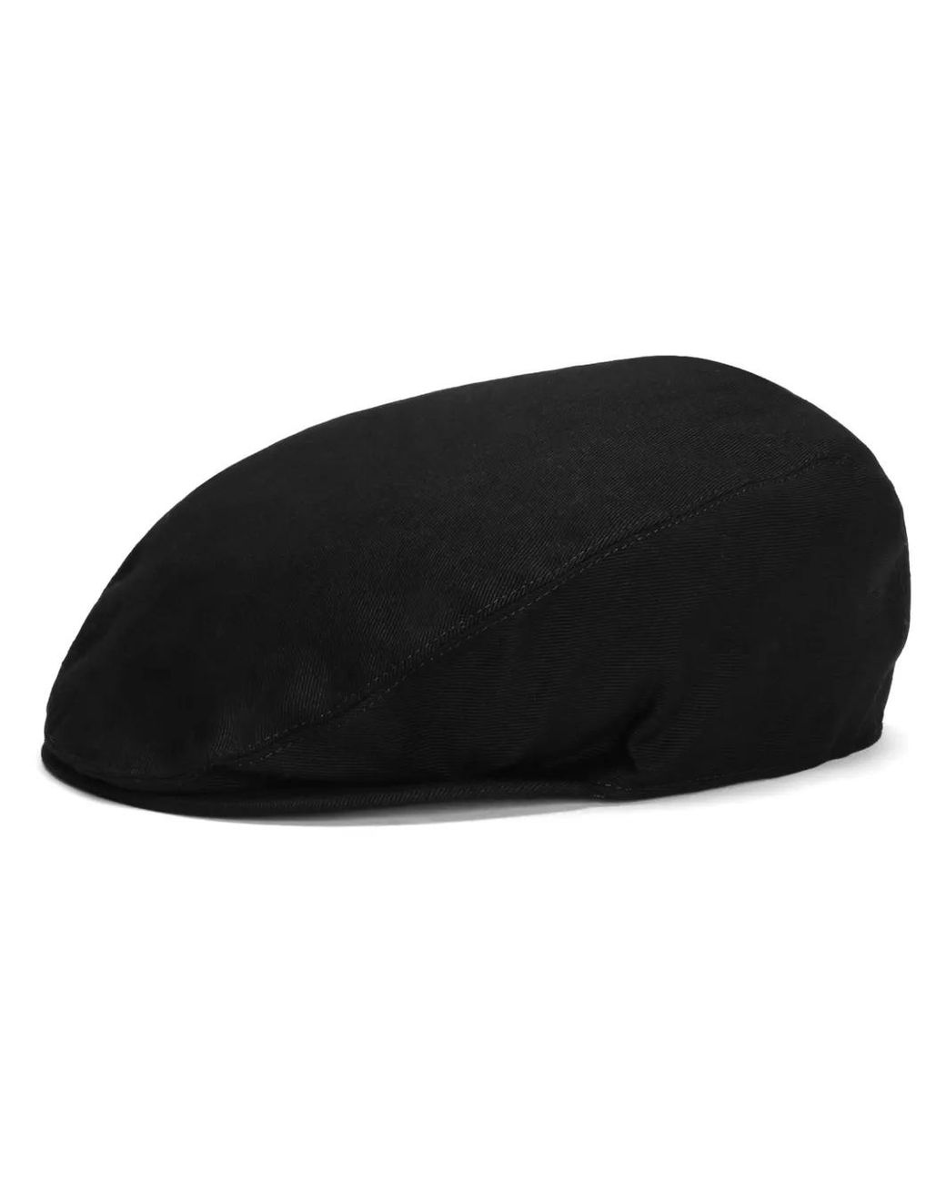 Dolce & Gabbana Black Cotton-Blend Flat Cap for men