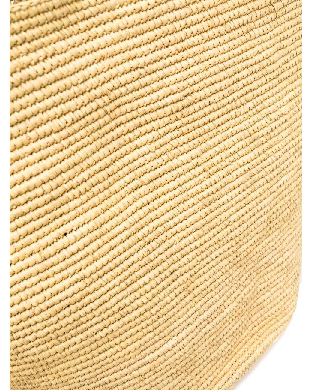 Sensi Studio Metallic Interwoven-Straw Tote Bag