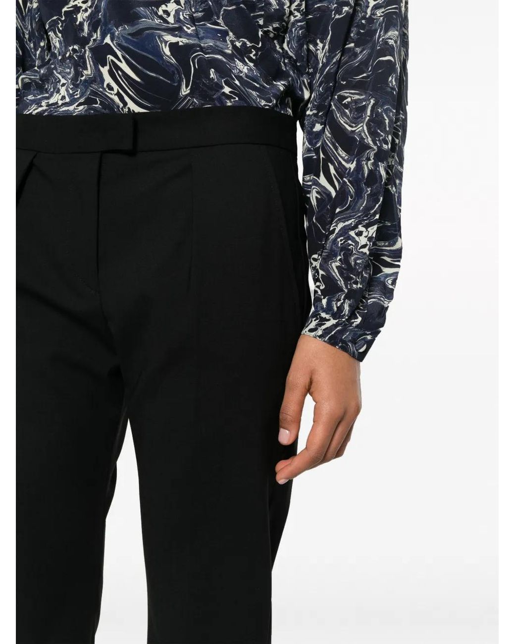 Isabel Marant Black Nolena Slim-Cut Trousers