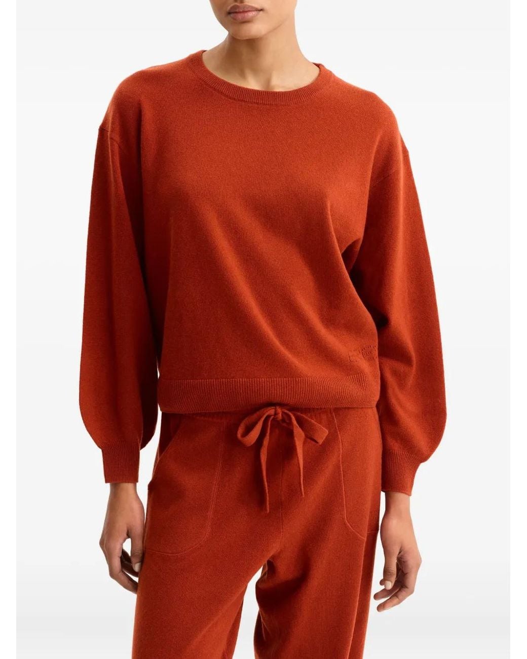 Eres Red Famous Balloon-Sleeve Sweater