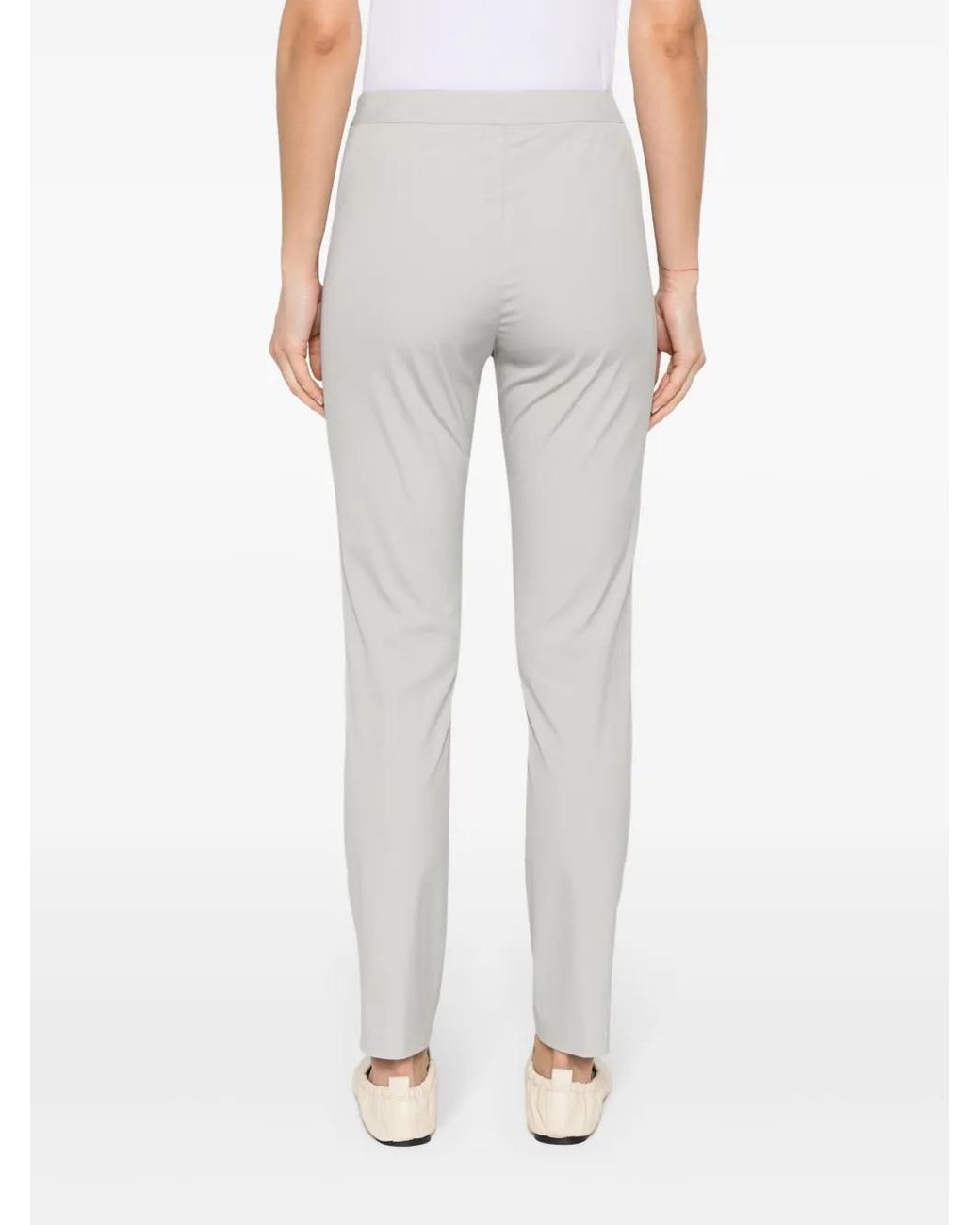 Fabiana Filippi Gray Tailored Trousers With Clean Waistband