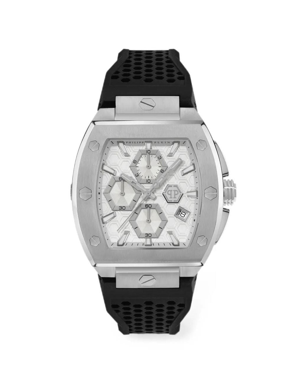 Philipp Plein Gray Hexagon Phantom Chrono Watch for men