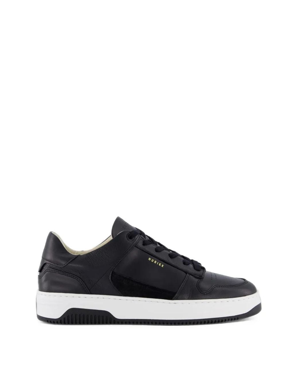 Nubikk White Basket Court Calf Leather Sneakers for men