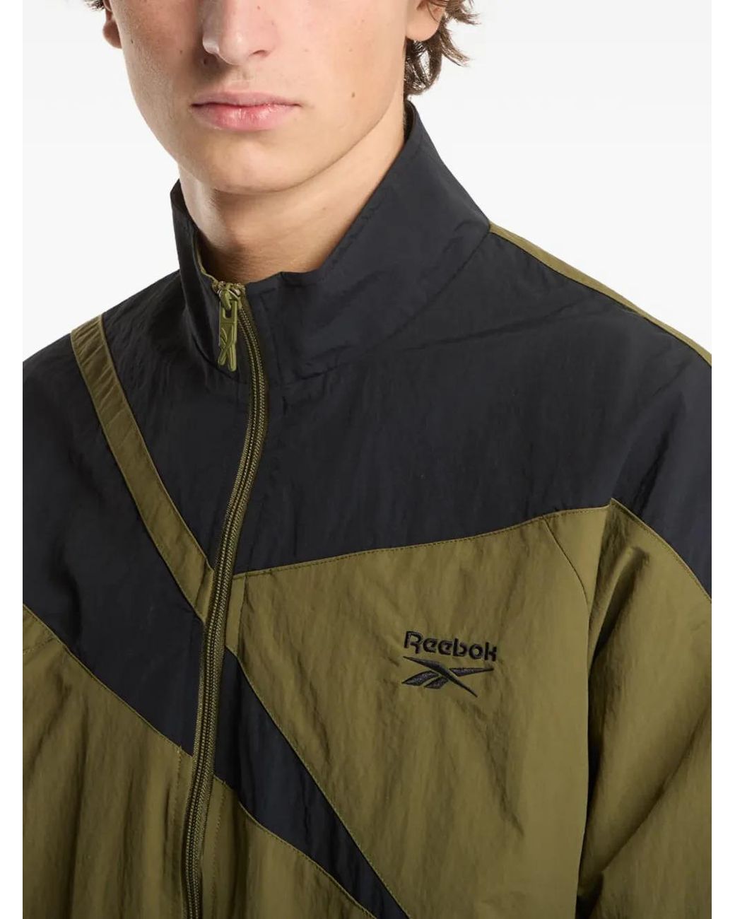 Reebok Green Vector Zip-Up Jacket for men