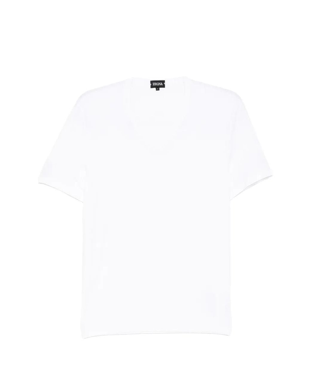 Zegna White V-Neck Loungewear for men