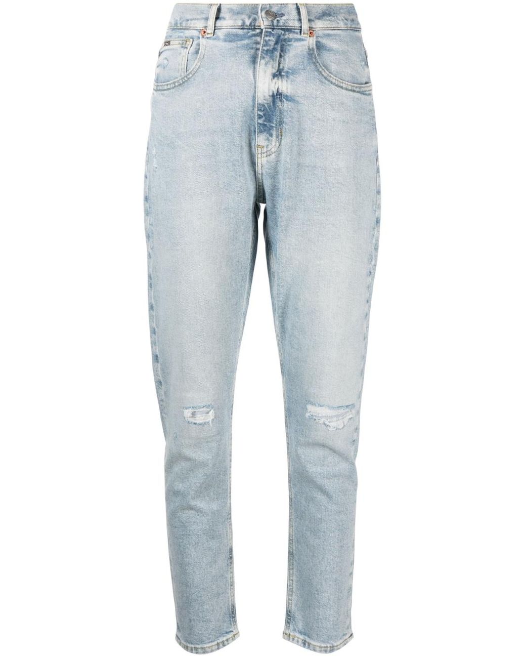 BOSS by HUGO BOSS Light-wash Tapered Jeans in Blue | Lyst