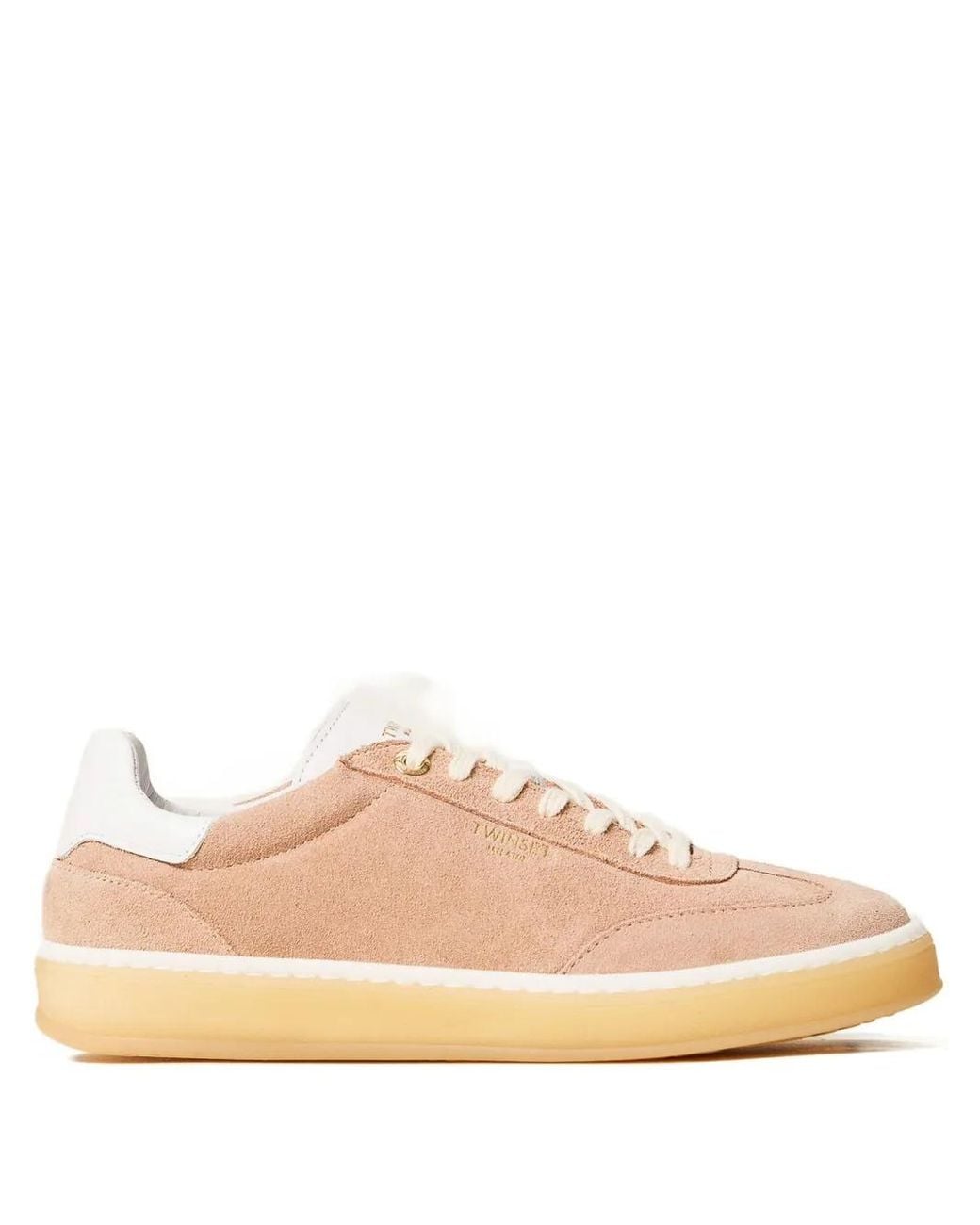Twinset Pink Suede Sneakers