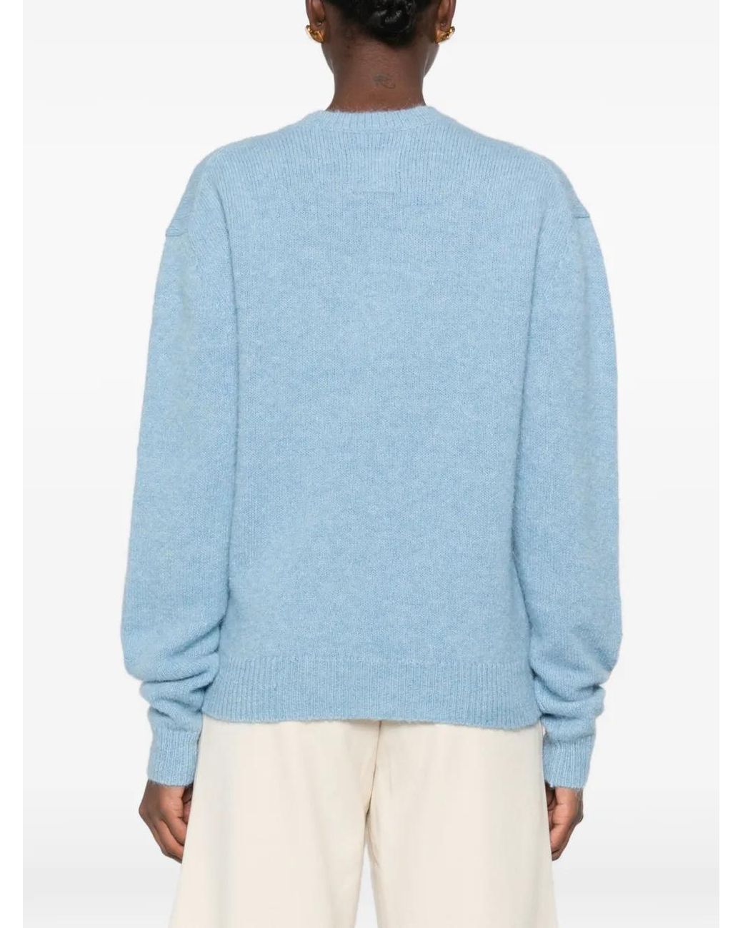 Totême  Blue Crew-Neck Sweater