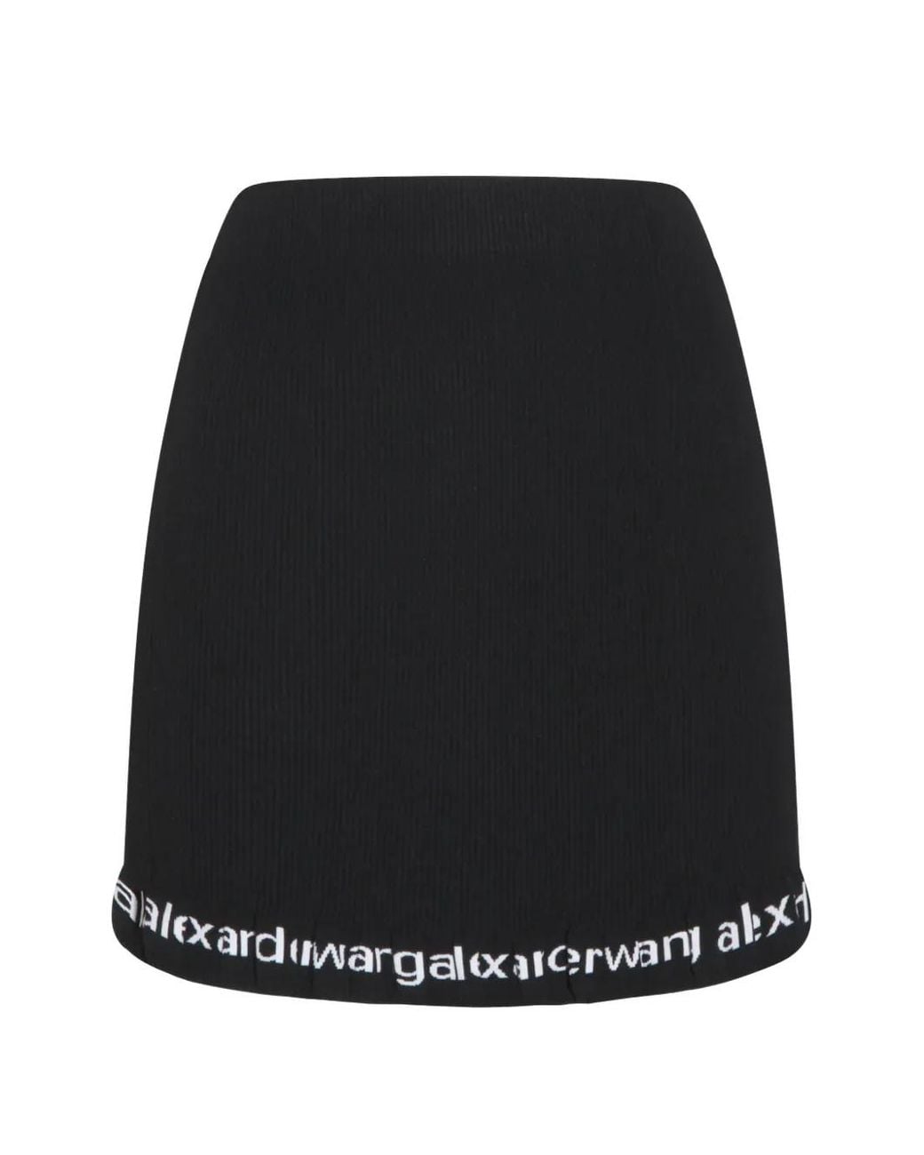 Alexander Wang Black Sleek Comfort Mini Skirt For