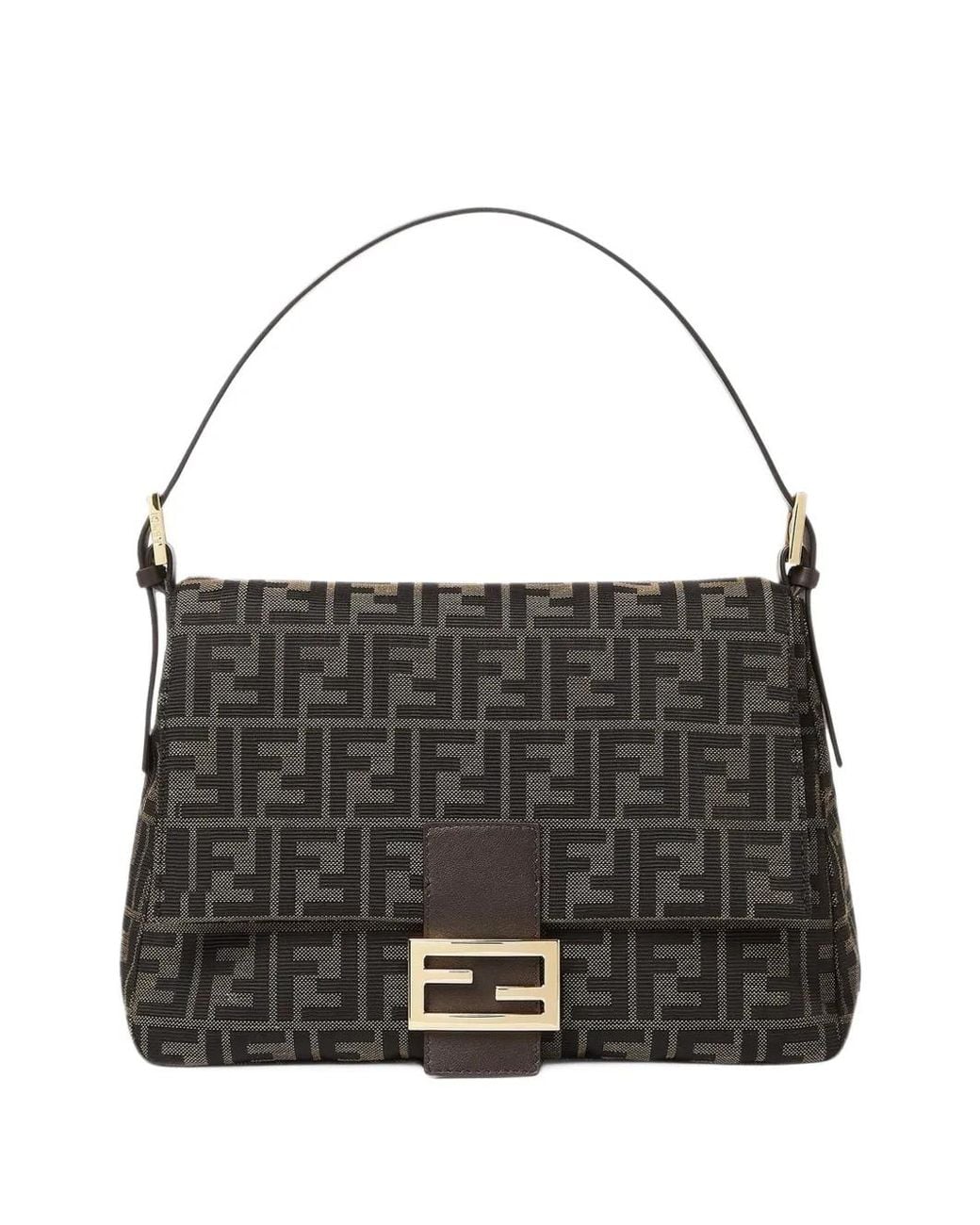 Fendi Black Flap 26325 Shoulder Bag