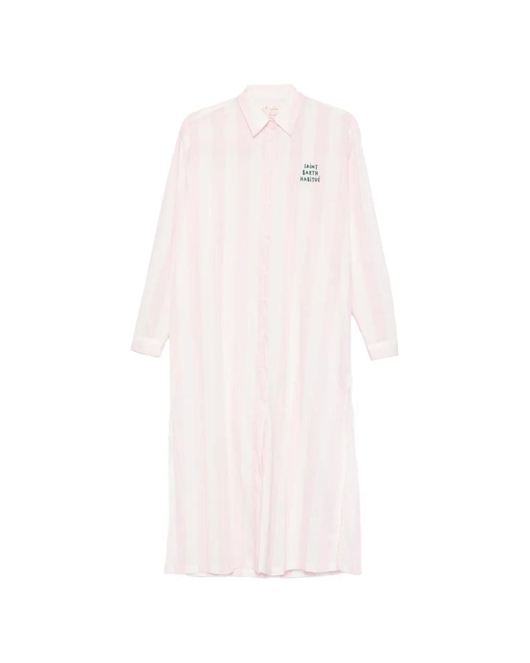 Mc2 Saint Barth White Long Adeline Dress