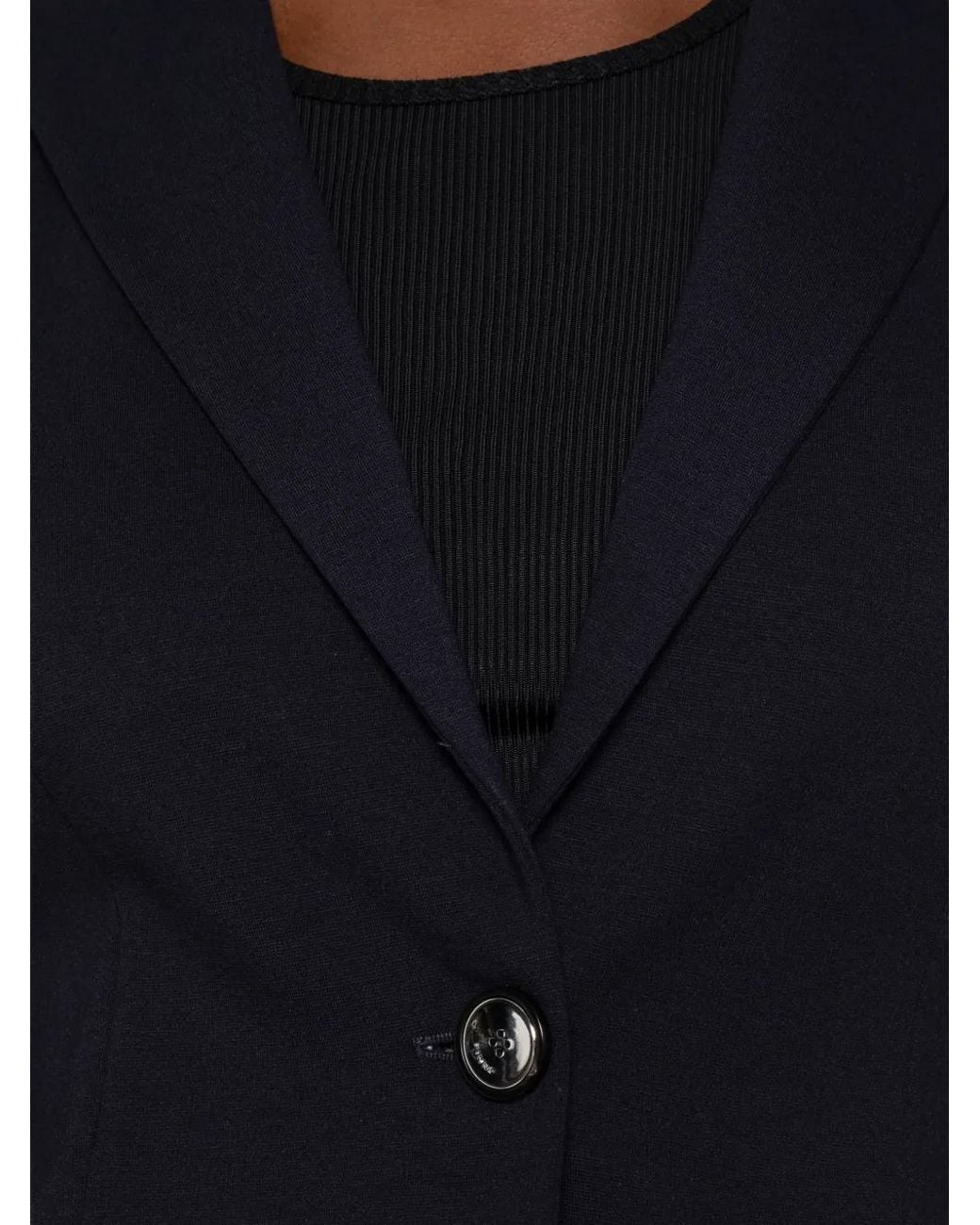Pinko Blue Single-Breasted Blazer