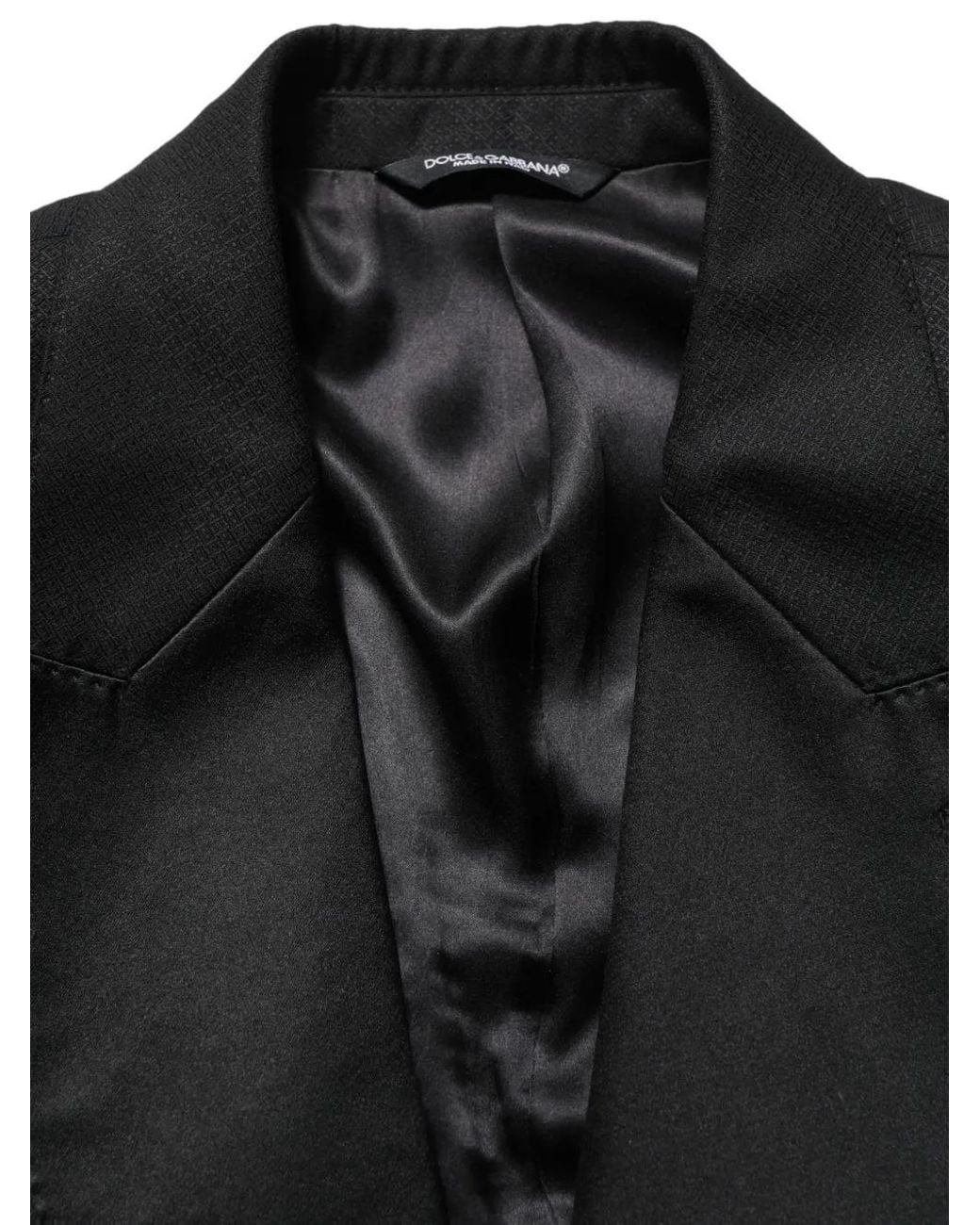 Dolce & Gabbana Black Slim-Fit Single-Breasted Suit for men