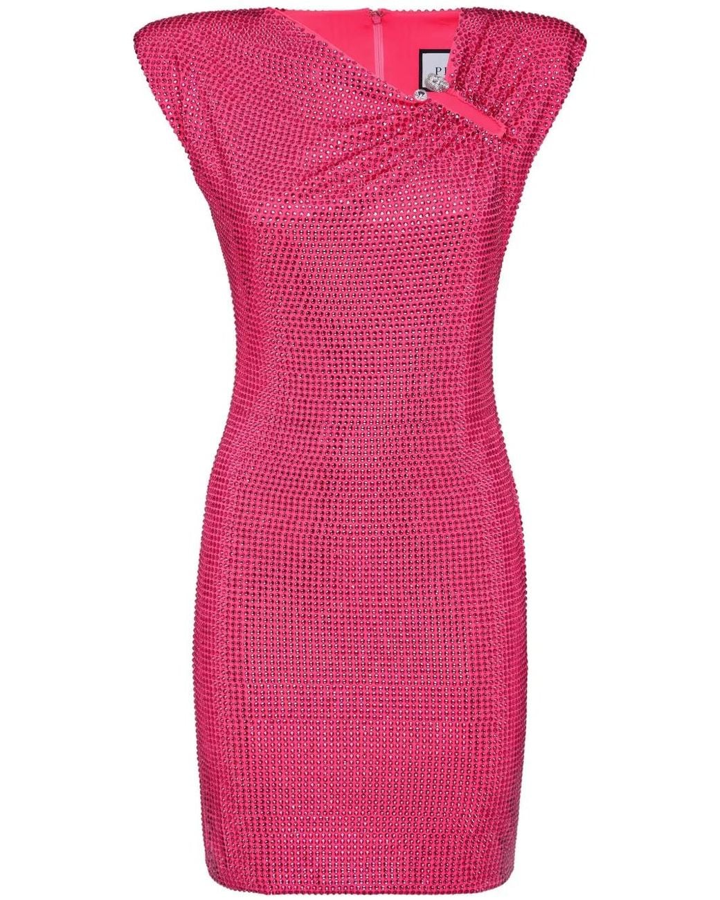 Philipp Plein Pink Mini Dress
