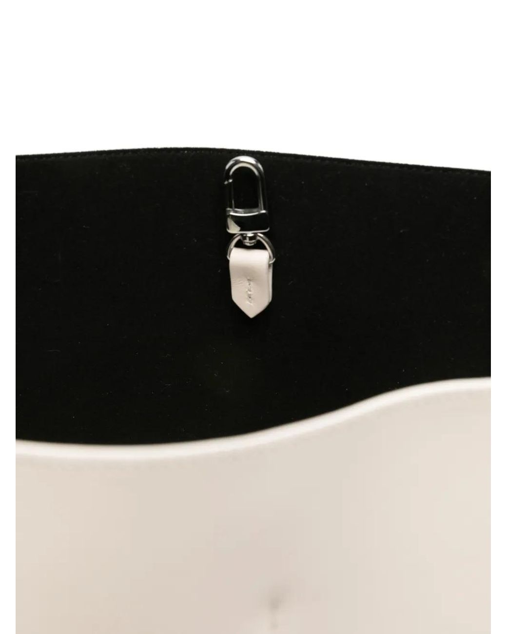 Totême White Roam Leather Tote
