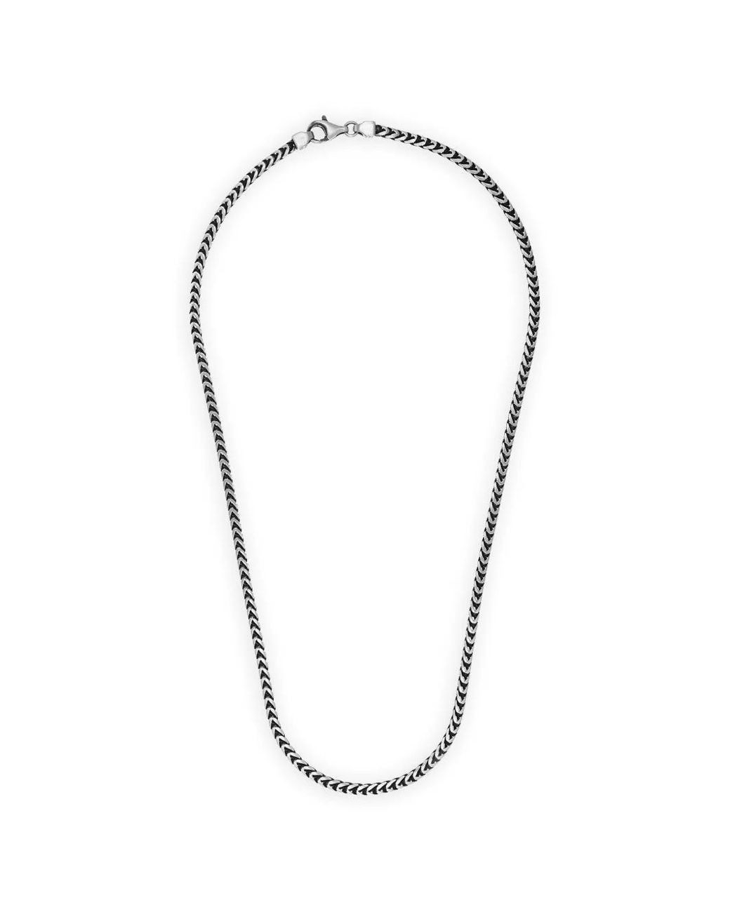 Collana Fish Bone di Desmo in Blue da Uomo