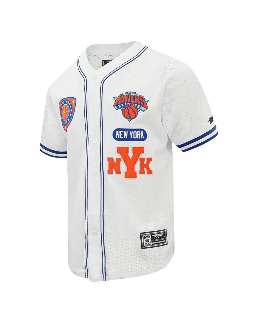 Stadium Goods White New York Knicks Letterman Mesh Shirt for men