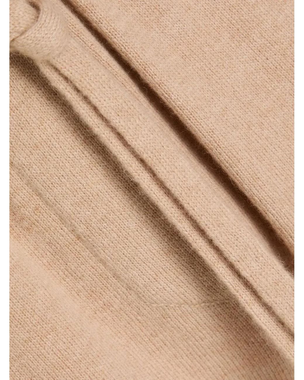 Brunello Cucinelli Natural Drawstring-Waist Track Pants