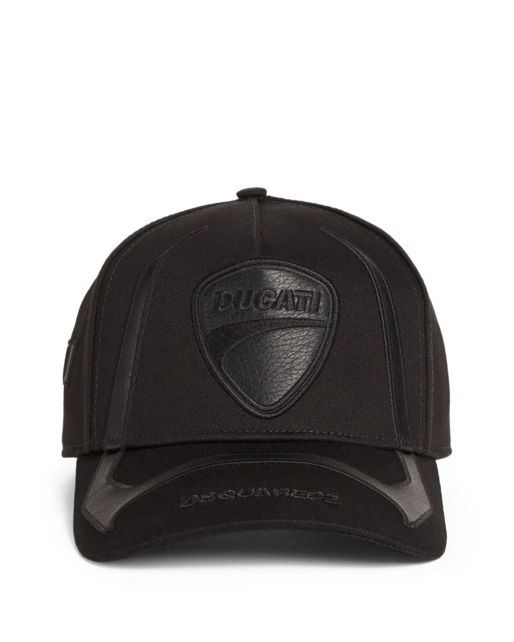DSquared² Black X Ducati Logo-Embroidered Baseball Cap for men