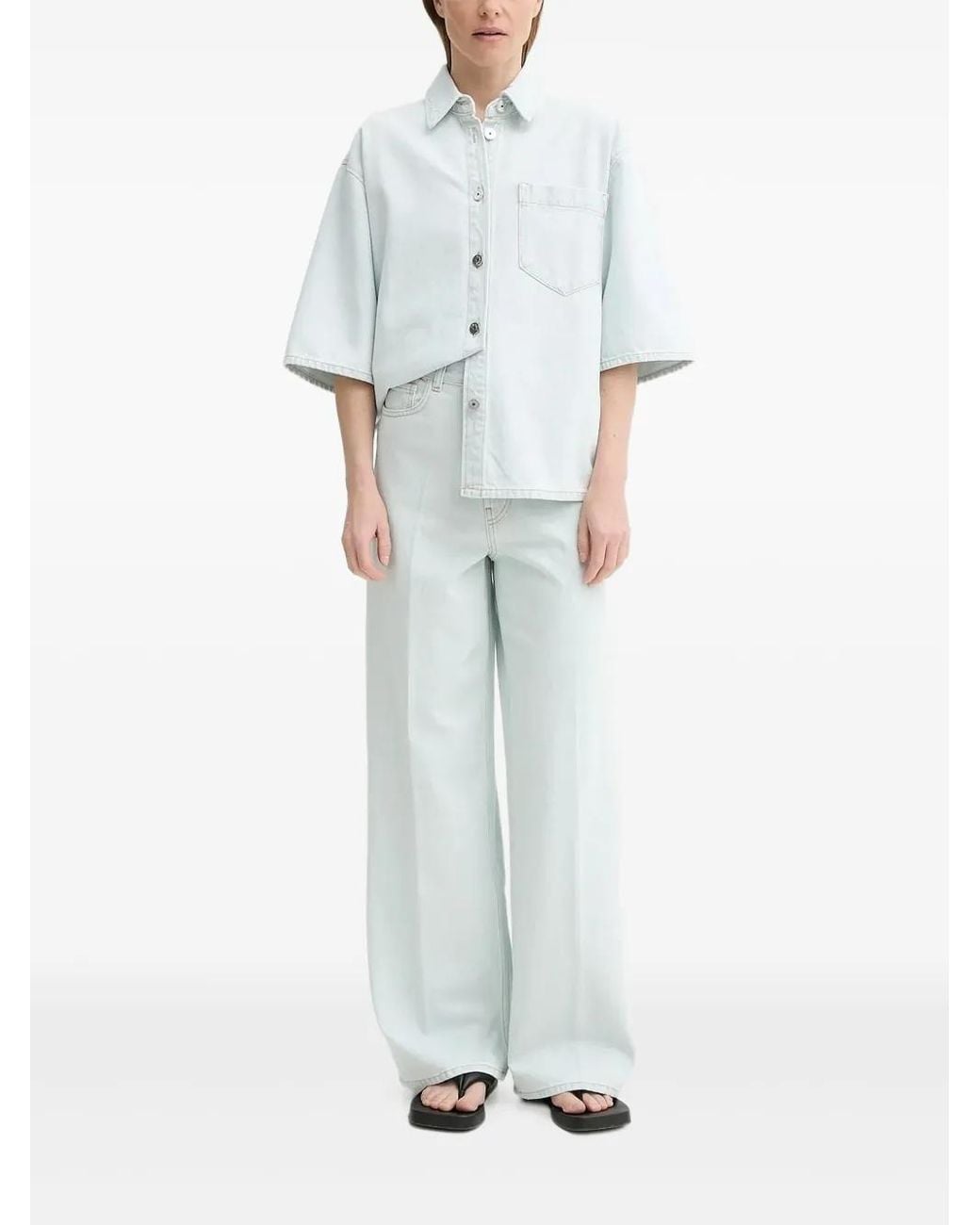 Aeron White Cotton Jeans