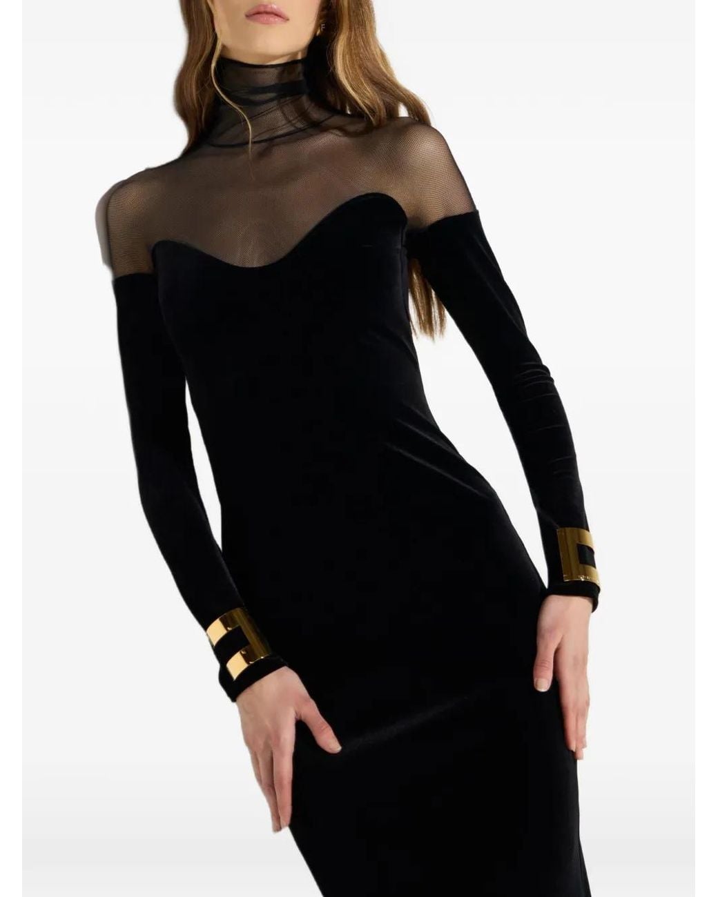 Elisabetta Franchi Black Carpet Dress