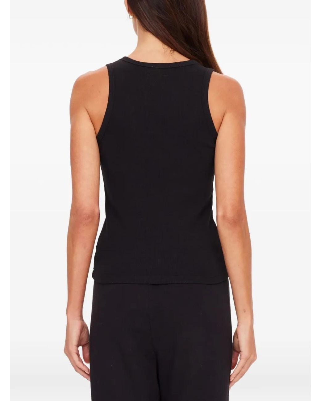 The Upside Black Bangalow Ribbed Tank Top
