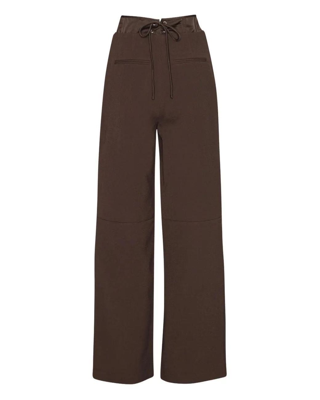 ROTATE BIRGER CHRISTENSEN Brown Corset Suiting Pants