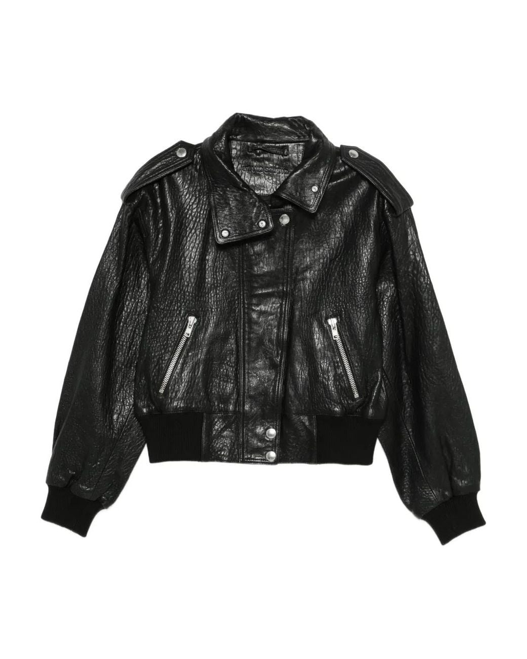 Stand Studio Black Leather Jacket