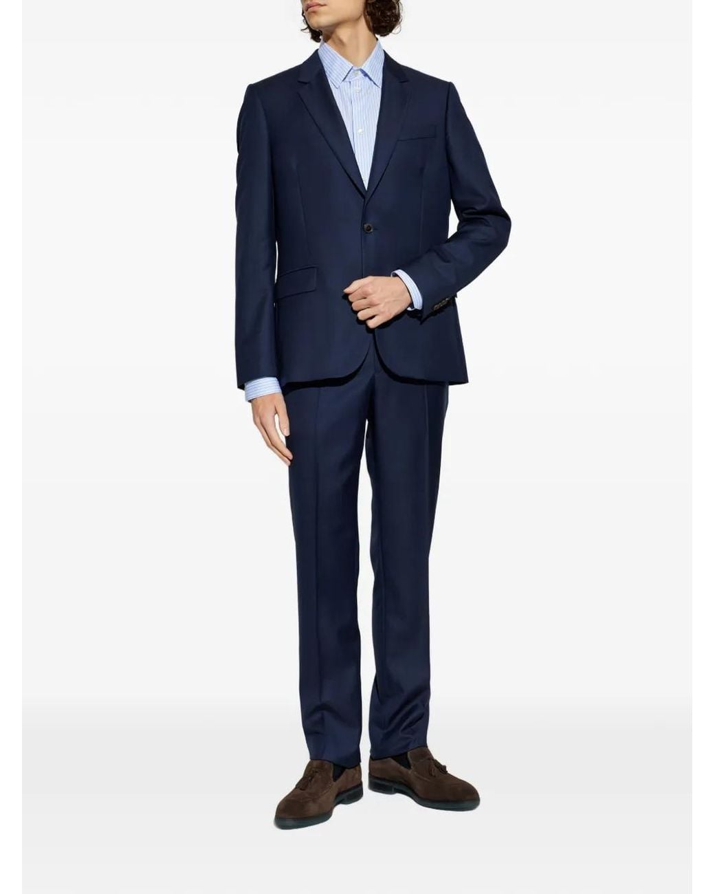 Paul Smith Blue Buttoned Suit for men