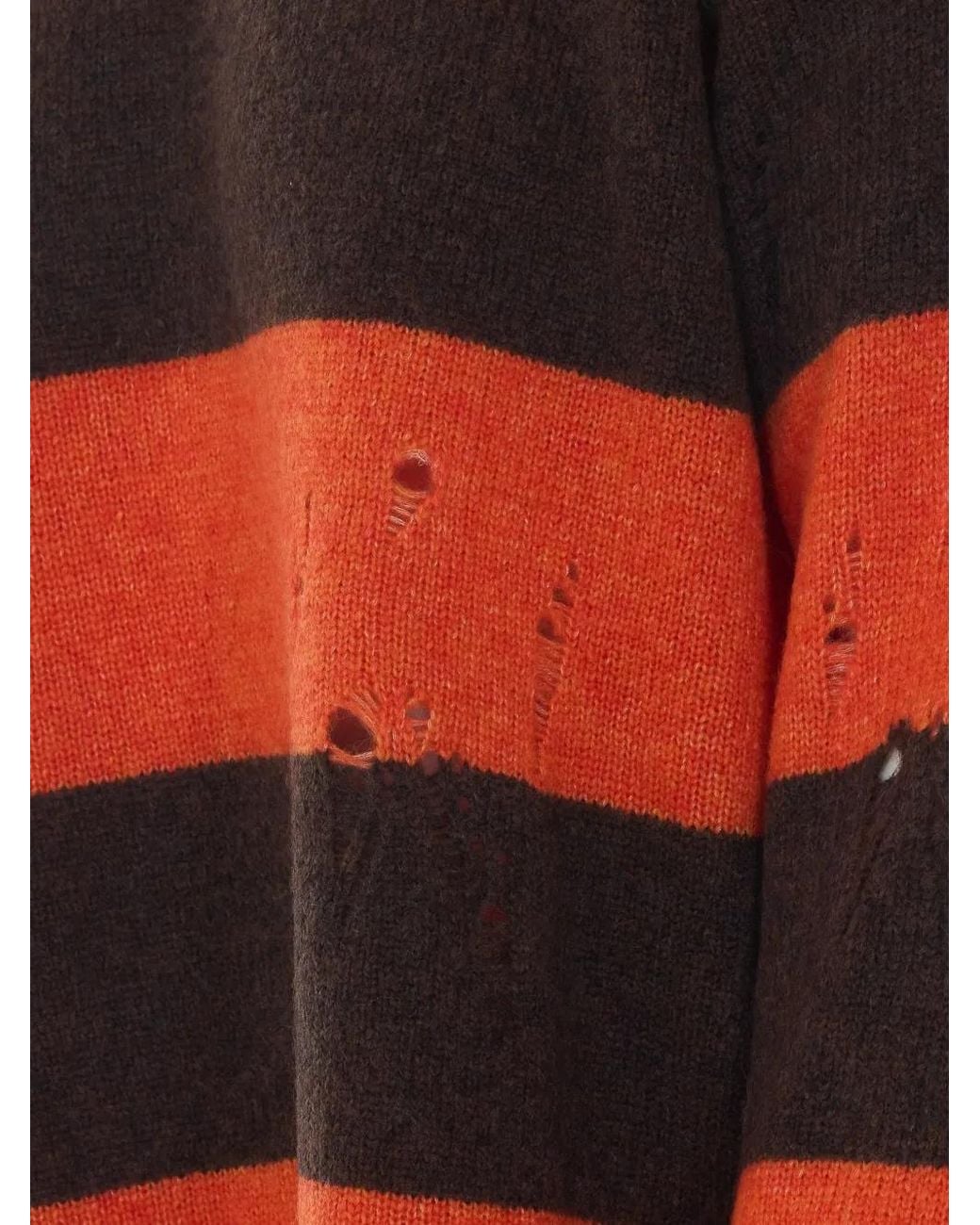 Aniye By Red Lilith Distressed-Knit Wool Sweater