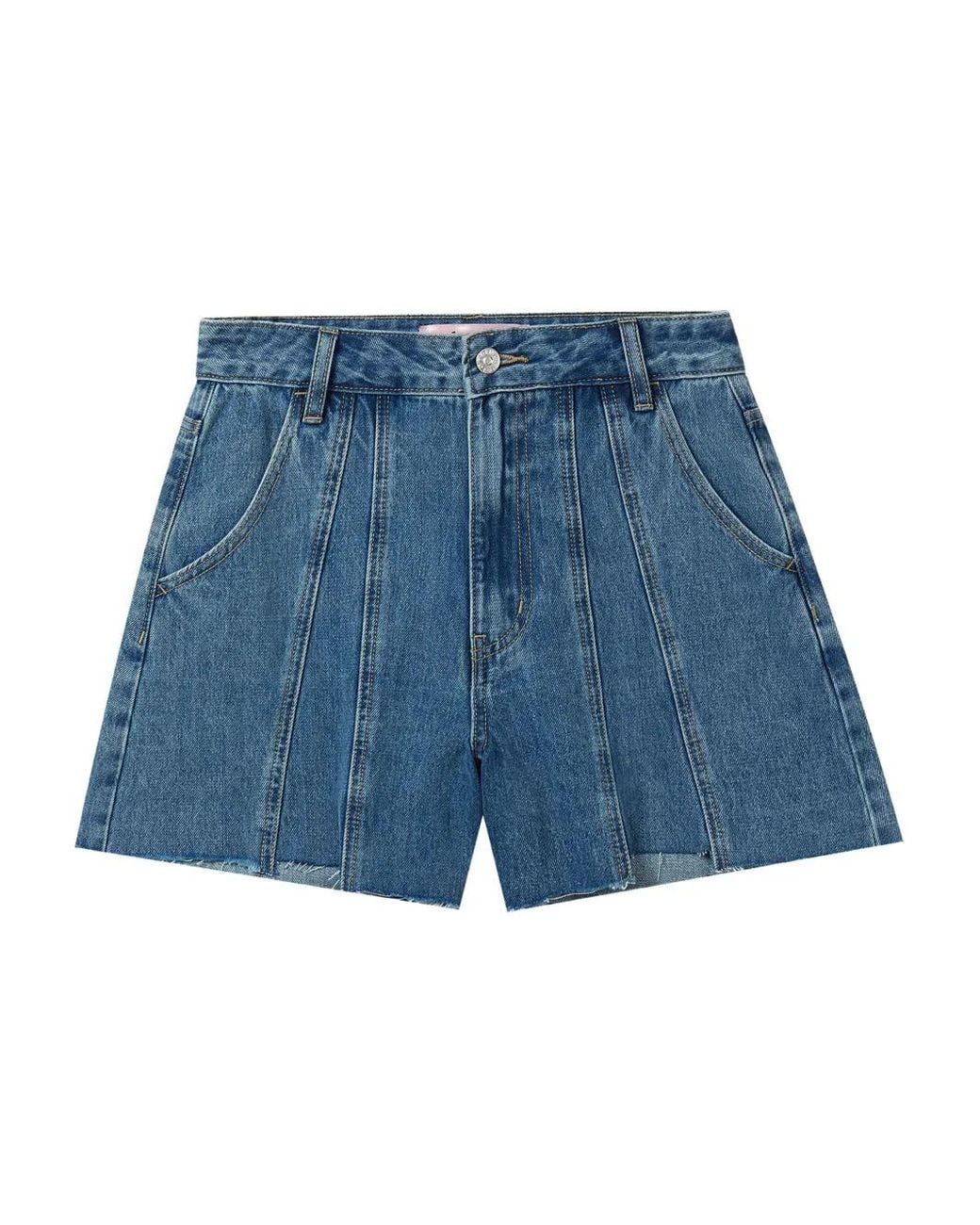 B+ AB Denim Shorts in het Blue