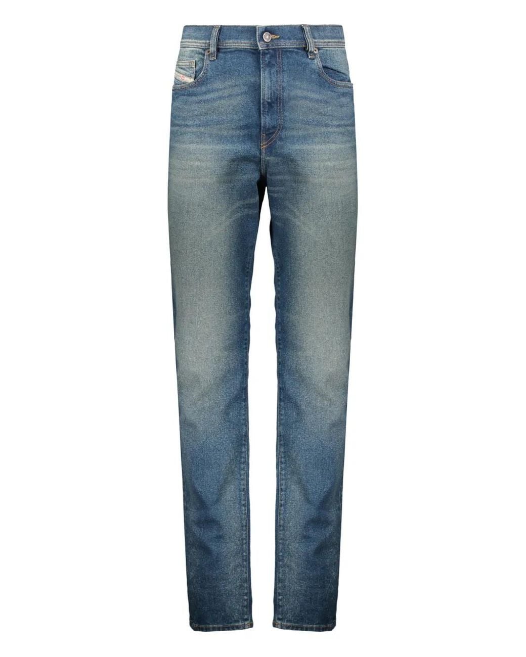 DIESEL Blue Five-Pocket Slim-Fit Jeans for men