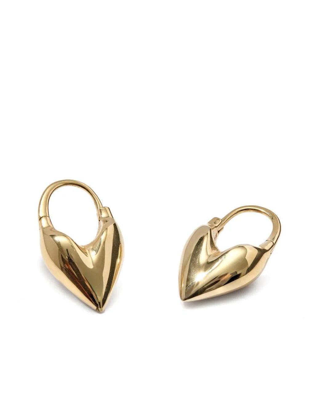 Otiumberg Metallic Roscida Heart Hoop Earrings