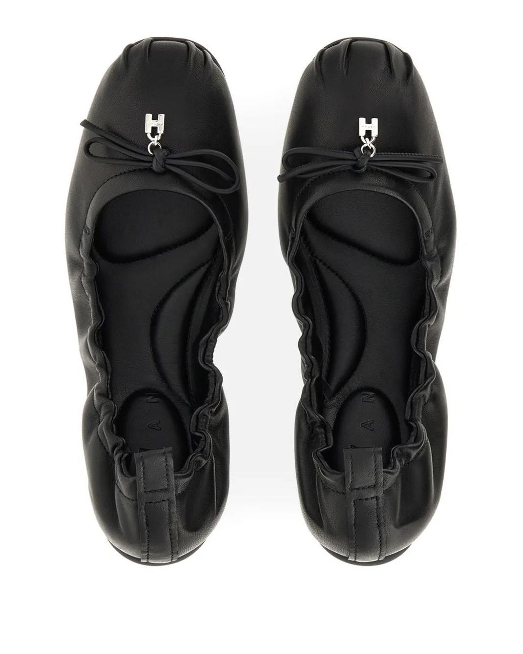 Hogan Black H684 Ballet Flats