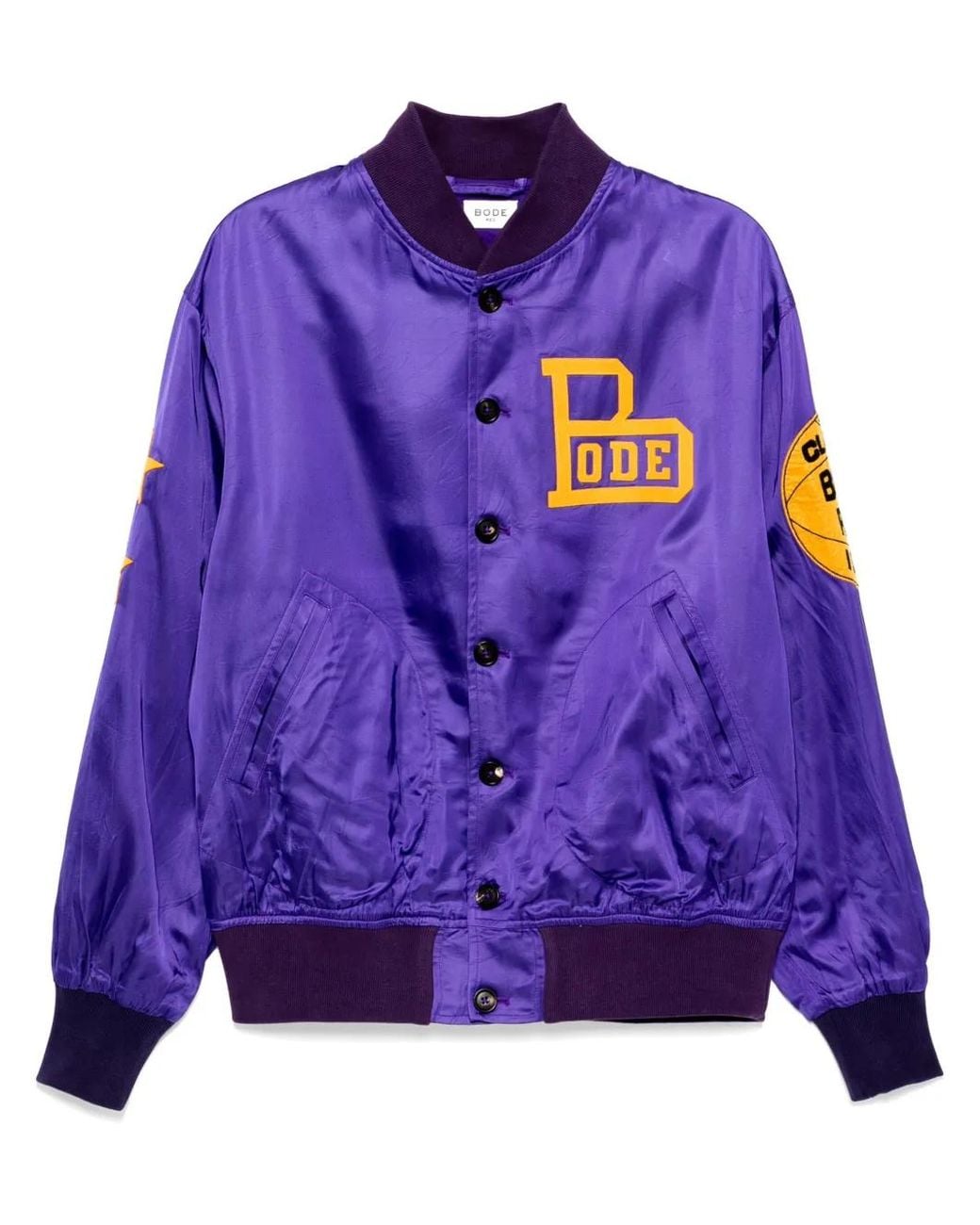 Bode Purple Athlete's Rally Jacket for men