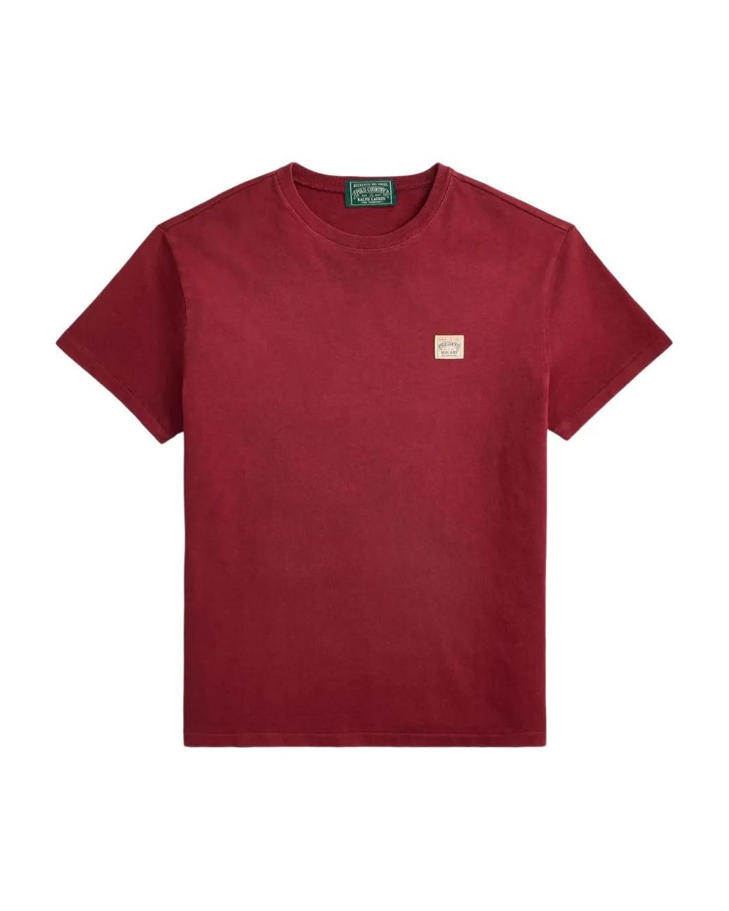 Polo Ralph Lauren Red Logo-Detail Crew-Neck T-Shirt for men