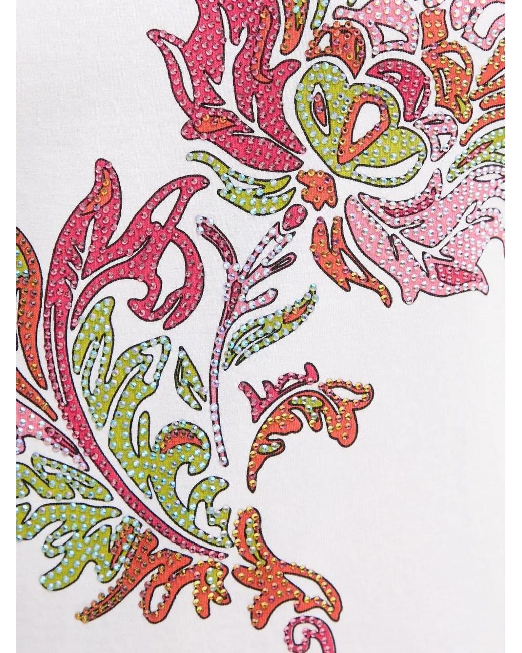 GAUDI White Floral-Print T-Shirt