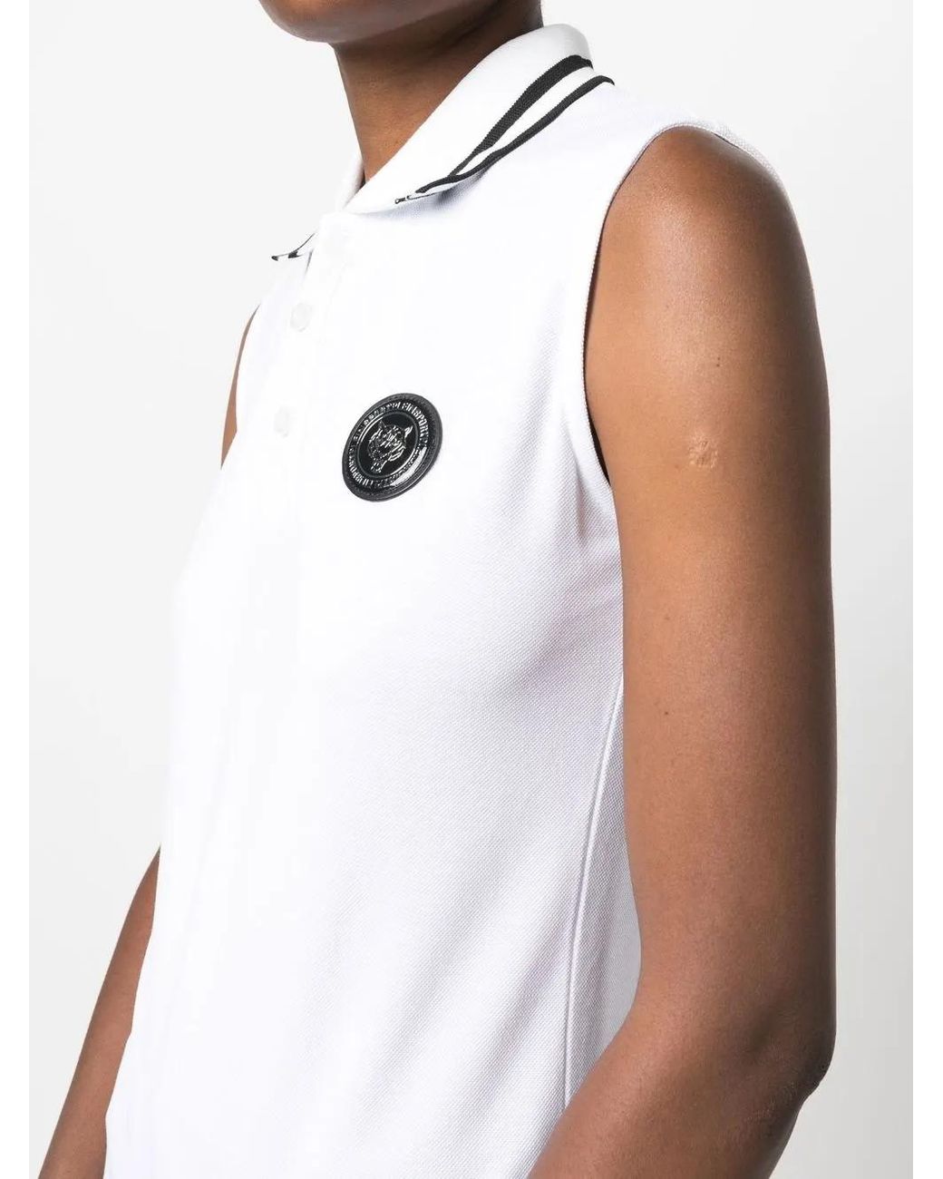 Polo À Patch Logo Statement Philipp Plein en coloris White