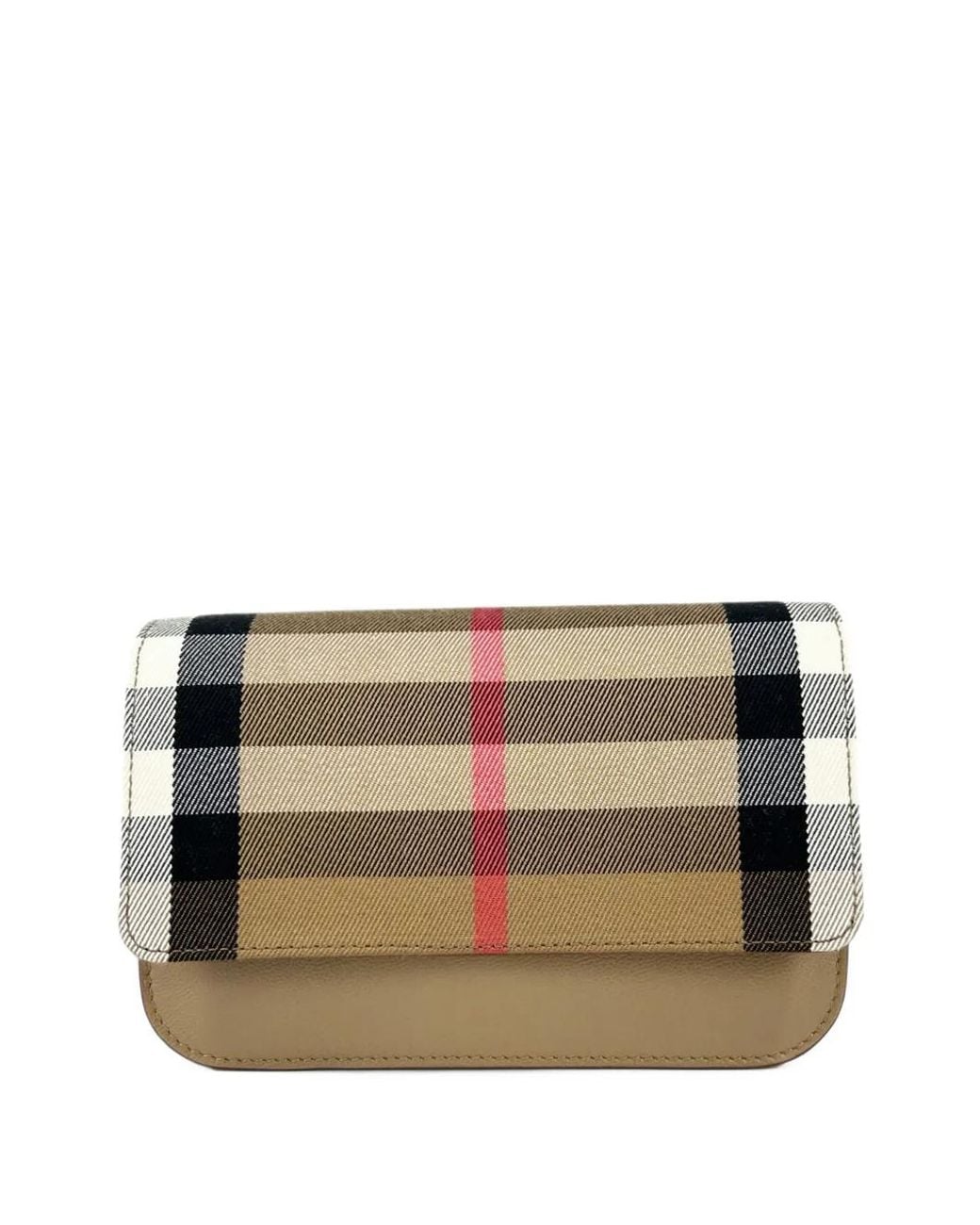 Burberry Gray Madison Check Crossbody Bag