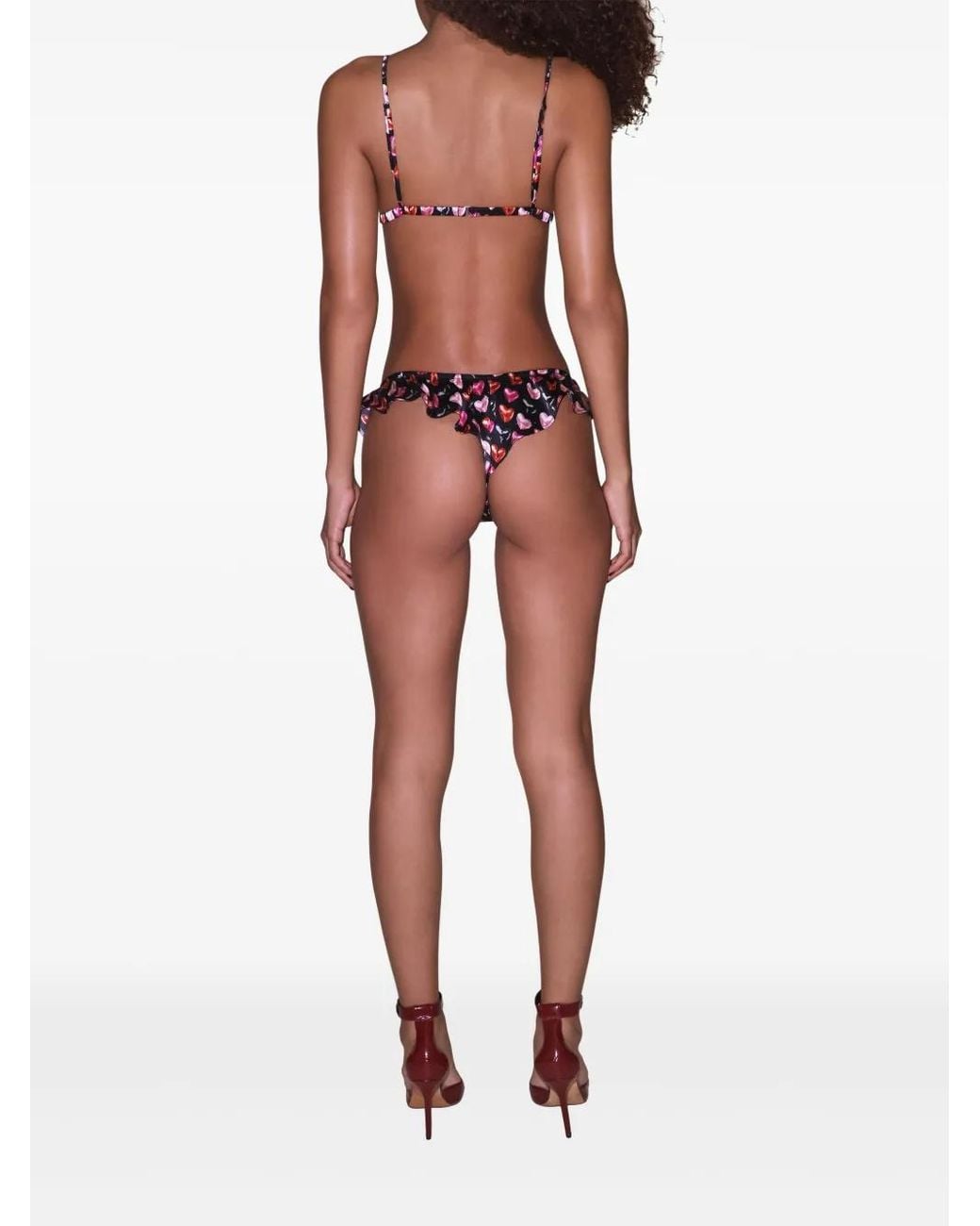 Fleur du Mal Red Luxe Triangle Bra