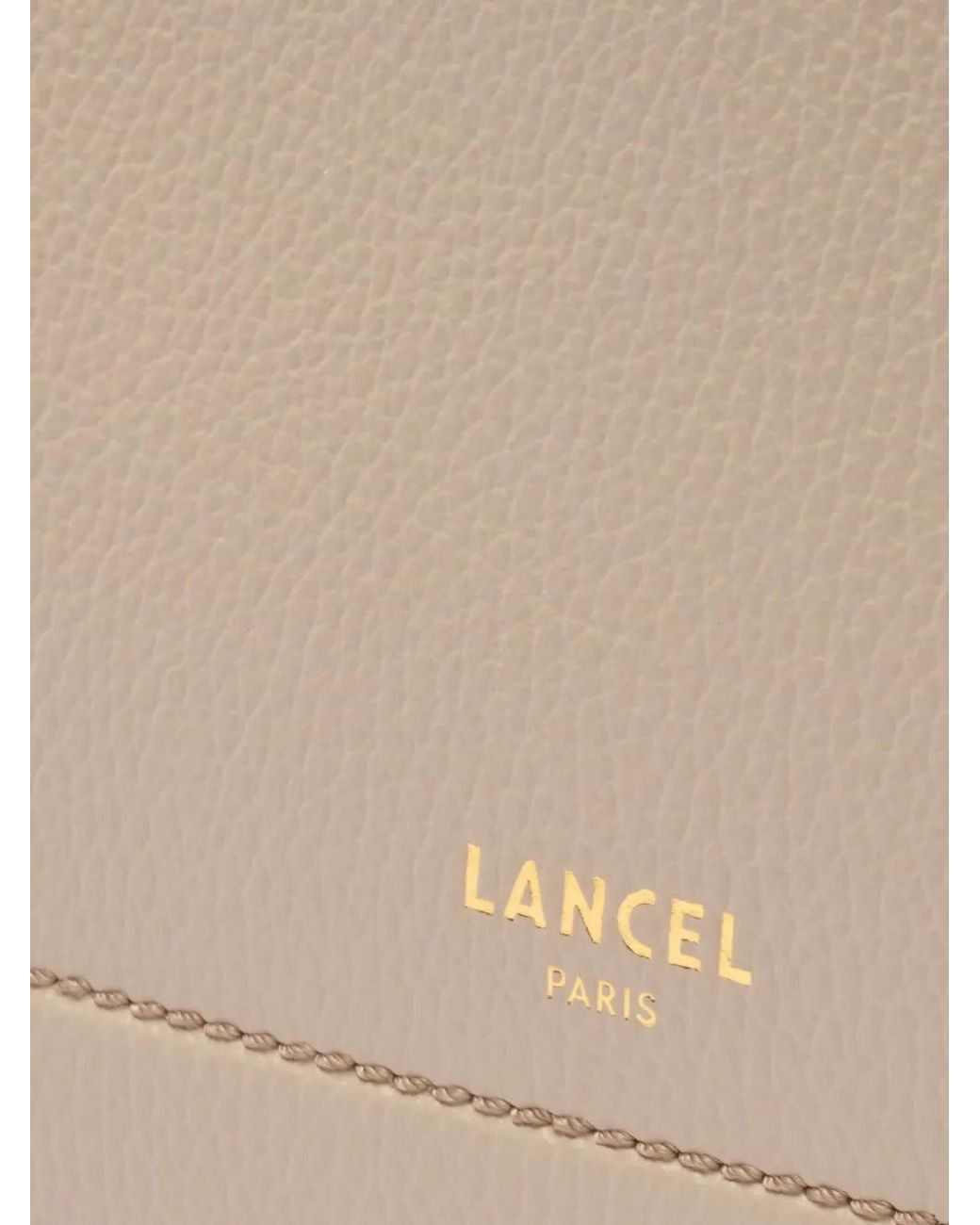 Lancel Natural Neo Izy Leather Tote Bag