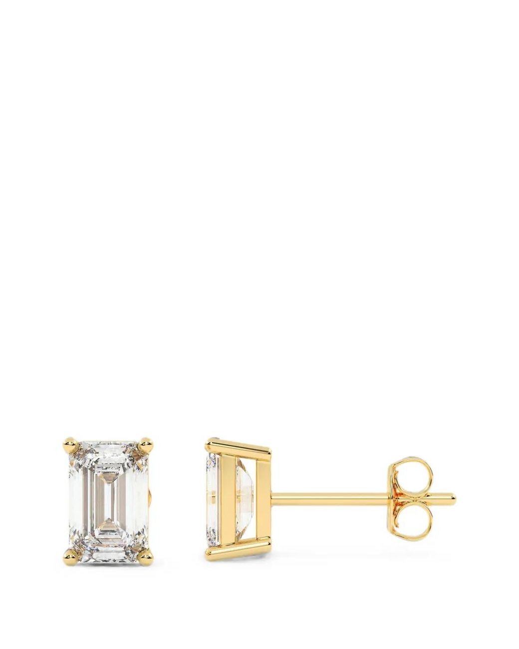 Diamond Essentials White Emerald-Cut Diamond Earrings