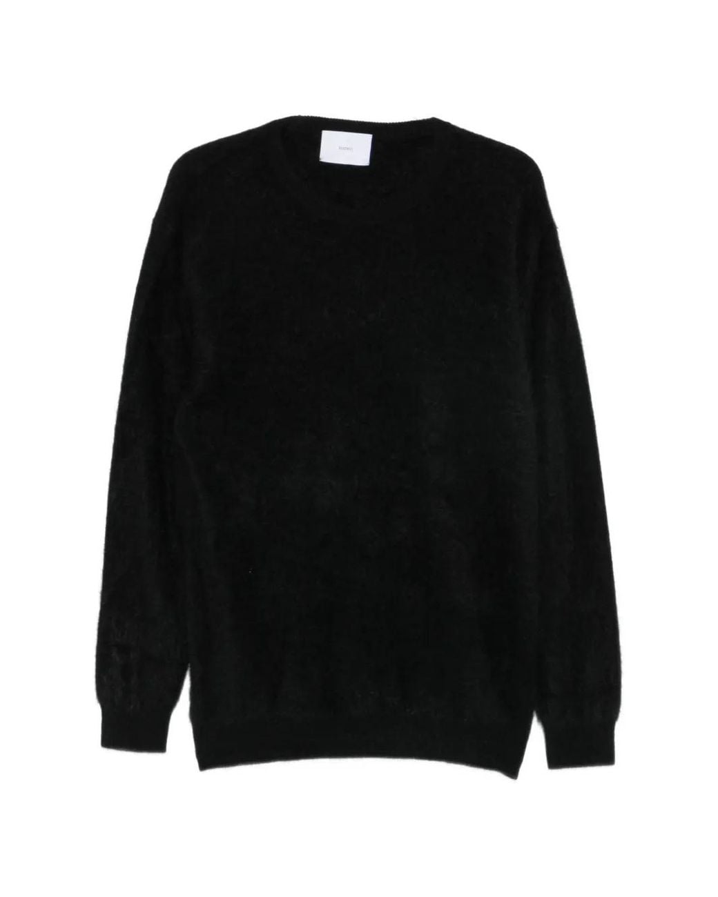 Ssstein Black Brushed-Knit Sweater for men