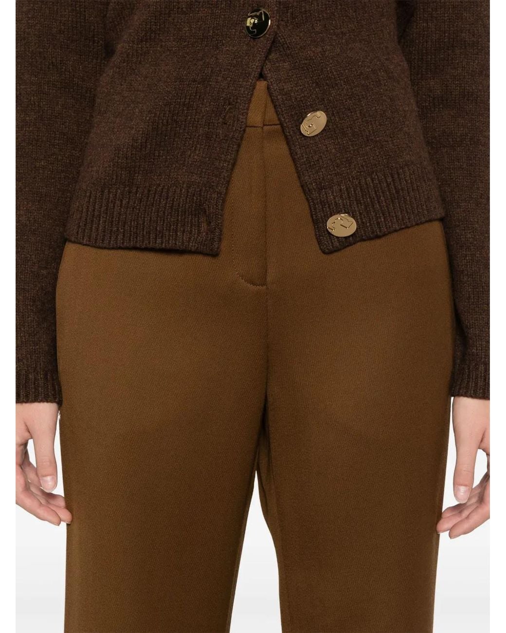 Tory Burch Brown Wool Trousers