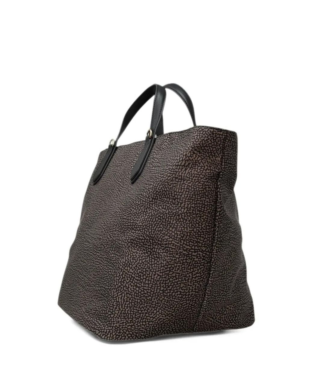 Borbonese Black Opale-Print Tote Bag