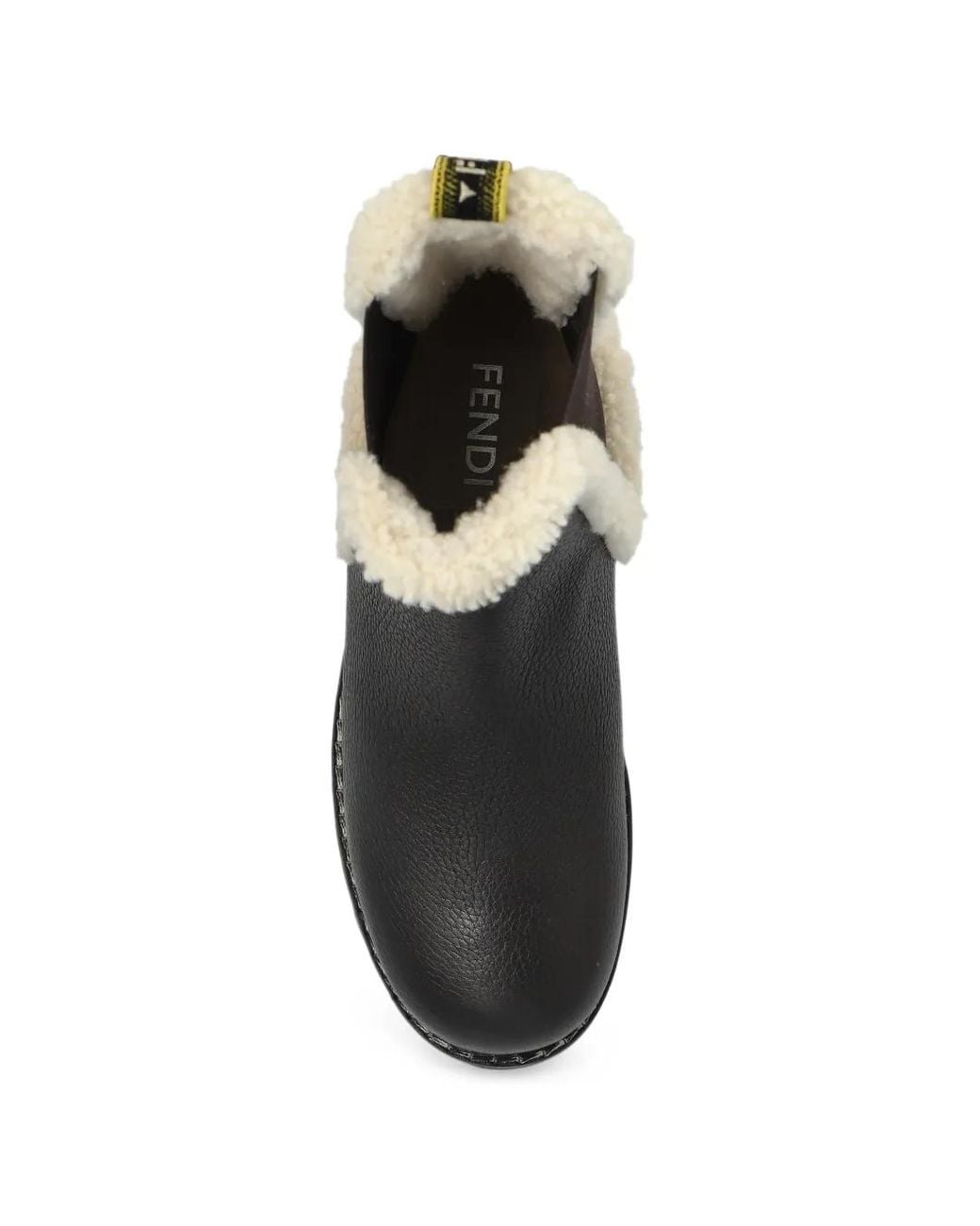 Fendi Black Commando Leather Chelsea Boots